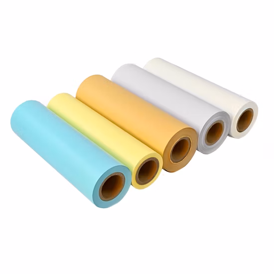 Precio de fabricante Colores autoadhesivos Tamaño Papel de liberación de silicona personalizable Papel en rollo gigante Glassine