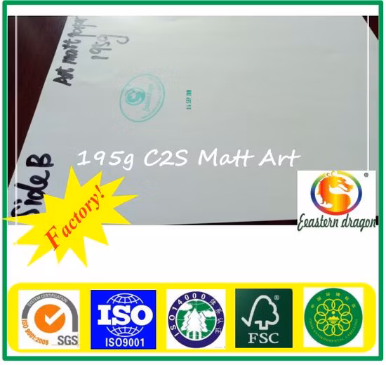 Venta completa de papel de arte C2s recubierto brillante