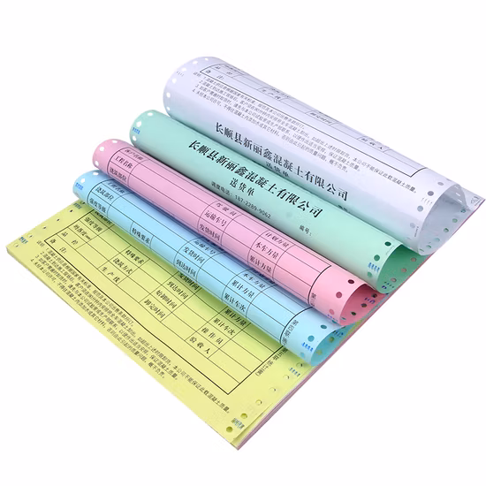 Papel de copia autocopiativo de papel NCR para formularios informáticos de primera calidad