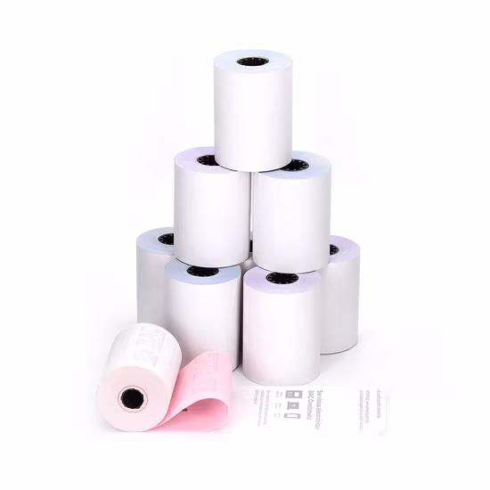 Fabricante China Digital personalizado de dos o tres capas/parte en blanco/grapas/imprimible/papel autocopiante NCR por triplicado para copia/impresoras láser/de inyección de tinta